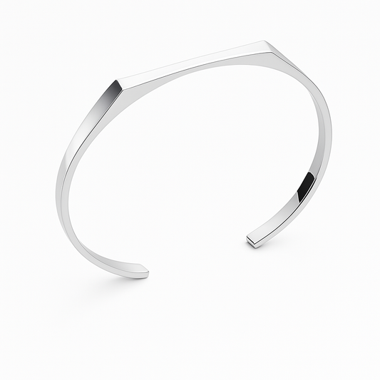 Rectangle Bangle (Silver)