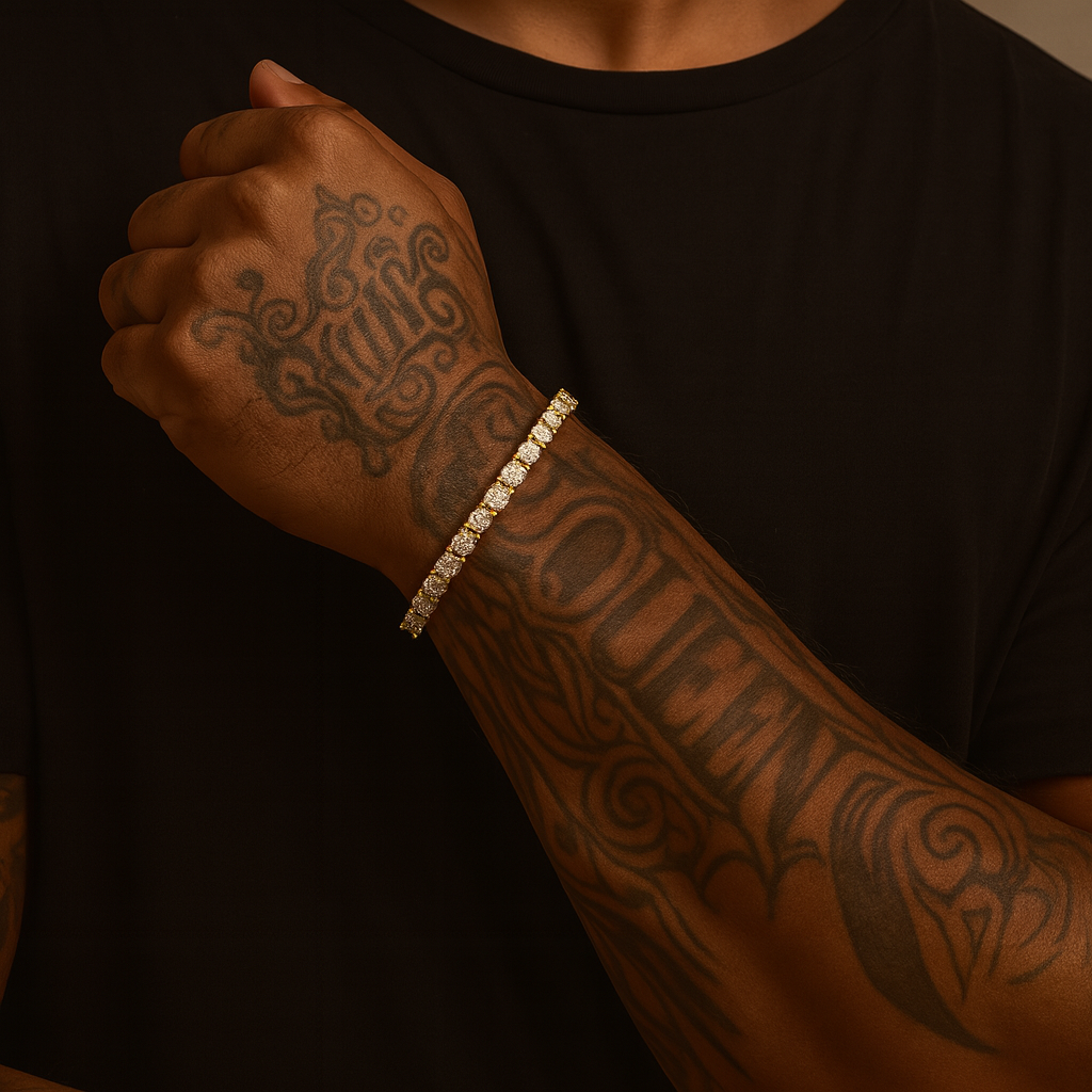 4mm Tennis Bracelet (Gold)