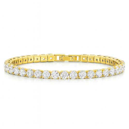 4mm Tennis Bracelet (Gold)