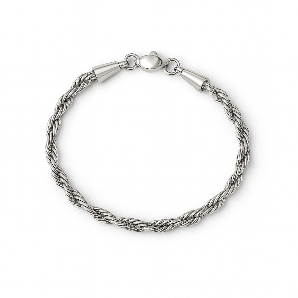 Rope Chain Bracelet (Silver)