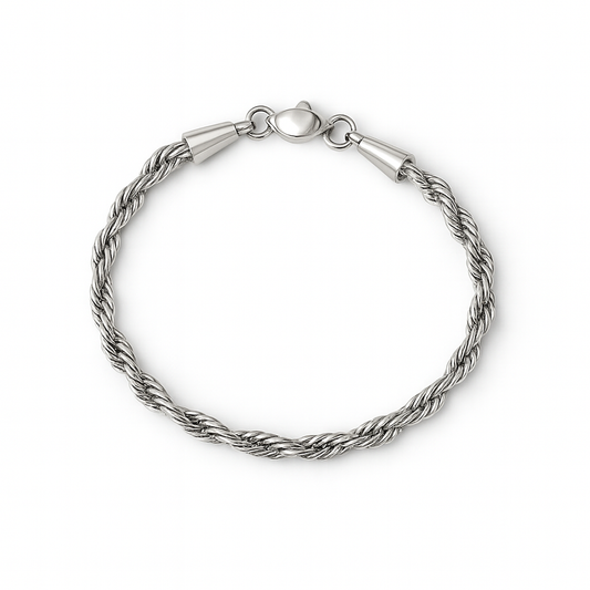 Rope Chain Bracelet (Silver)