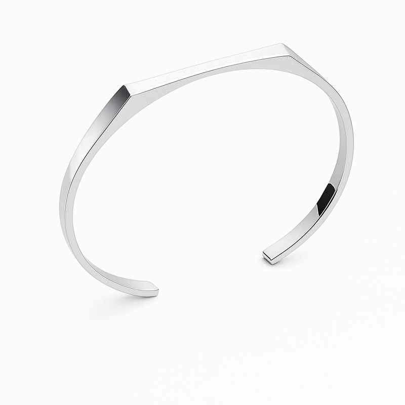 Rectangle Bangle (Silver)