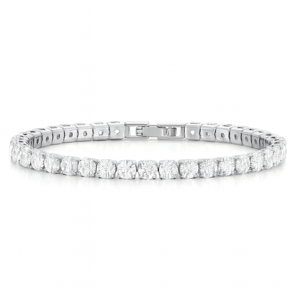 4mm Tennis Bracelet (Silver)