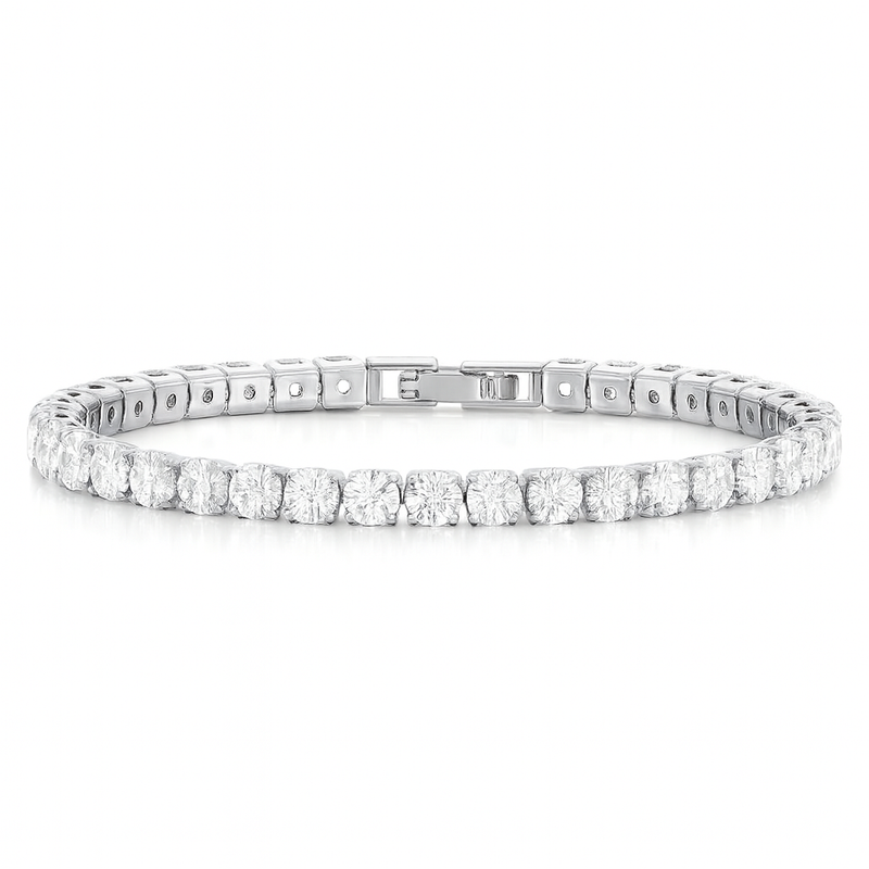 4mm Tennis Bracelet (Silver)