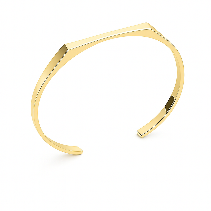 Rectangle Bangle (Gold)