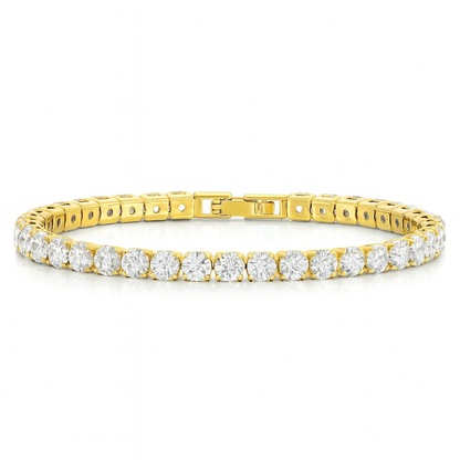 4mm Tennis Bracelet (Gold)