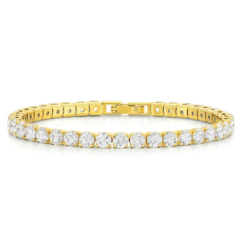 4mm Tennis Bracelet (Gold)