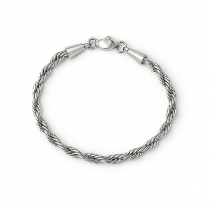 Rope Chain Bracelet (Silver)